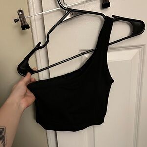 Klassy Network one shoulder brami (cropped)